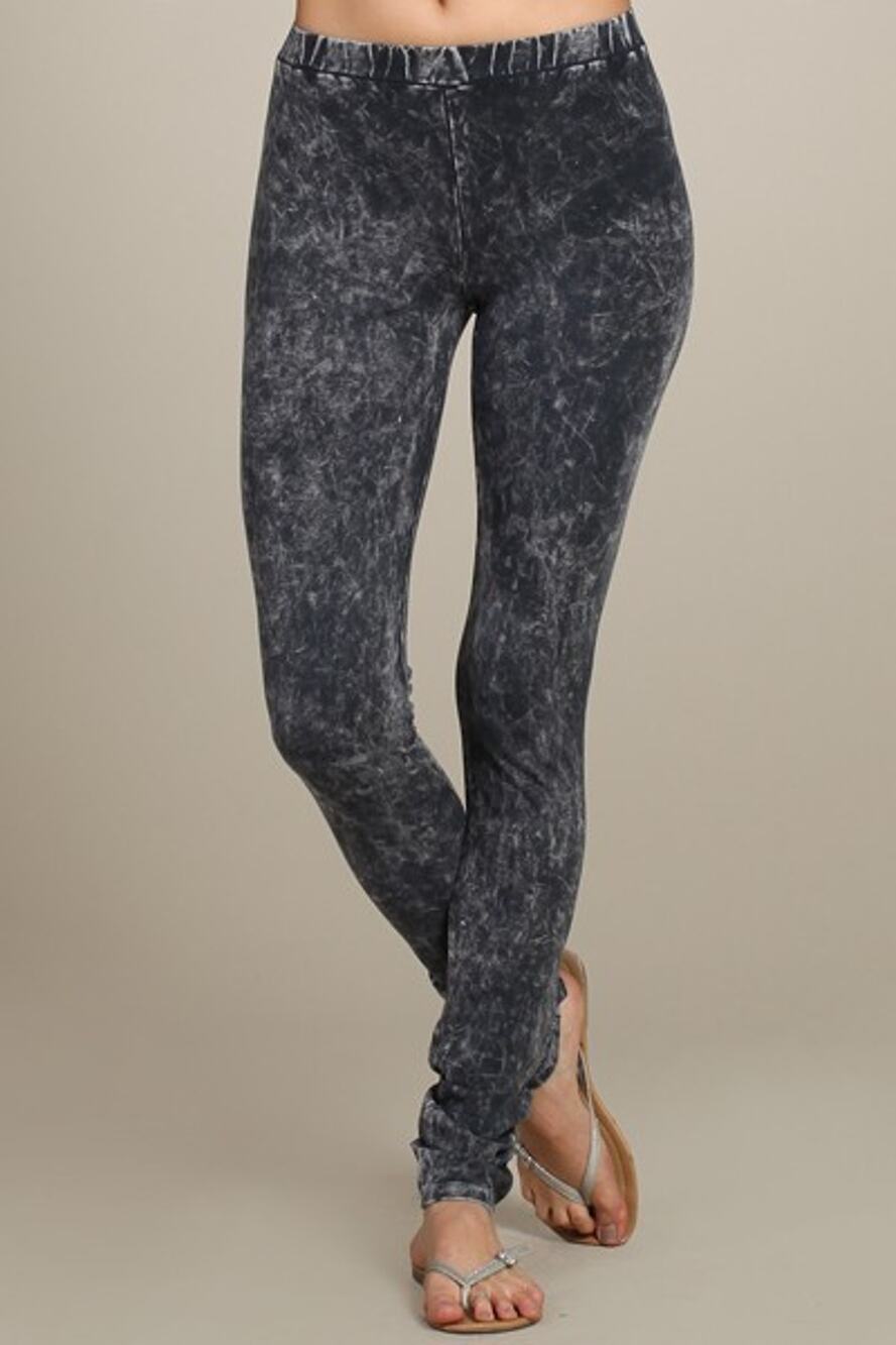 Chatoyant Mineral Wash Legging Gray Small